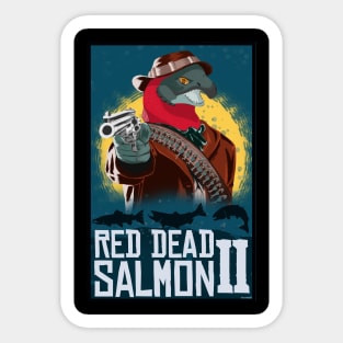 Red Dead Salmon Sticker